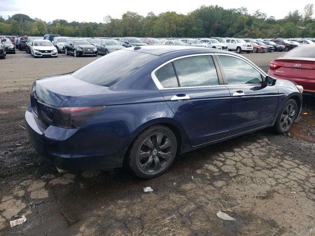 1HGCP36858A084377 - 2008 HONDA ACCORD EXL BLUE photo 3