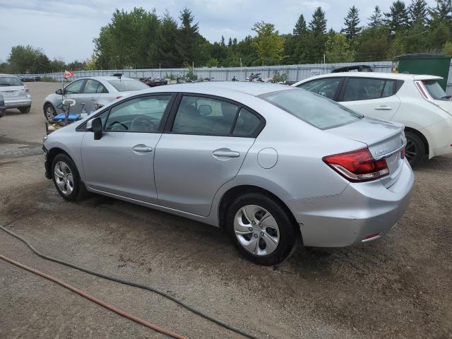 2HGFB2F42DH031327 - 2013 HONDA CIVIC LX SILVER photo 2