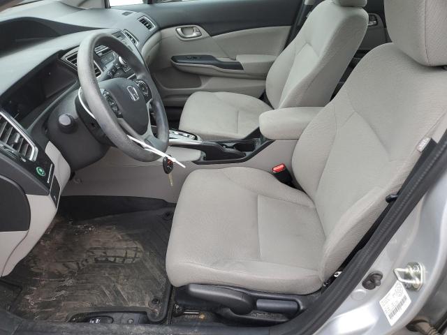 2HGFB2F42DH031327 - 2013 HONDA CIVIC LX SILVER photo 7