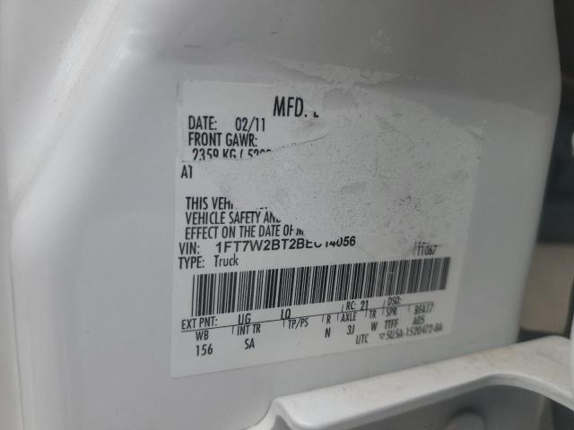 1FT7W2BT2BEC14056 - 2011 FORD F250 SUPER DUTY 白色 照片 13