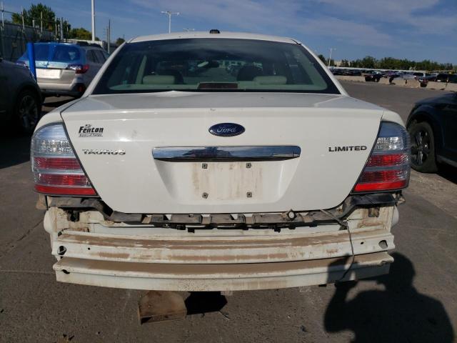 1FAHP25W49G111247 - 2009 FORD TAURUS LIMITED WHITE photo 6