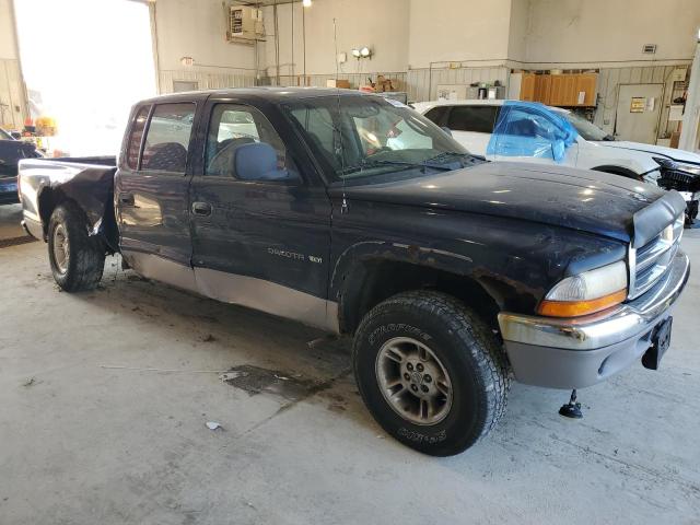 1B7GG2AN8YS722350 - 2000 DODGE DAKOTA QUAD BLUE photo 4