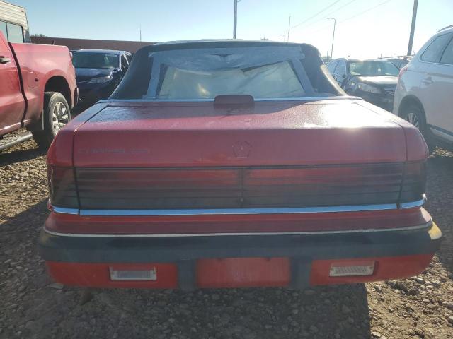 1C3XU45K7NF300910 - 1992 CHRYSLER LEBARON RED photo 6