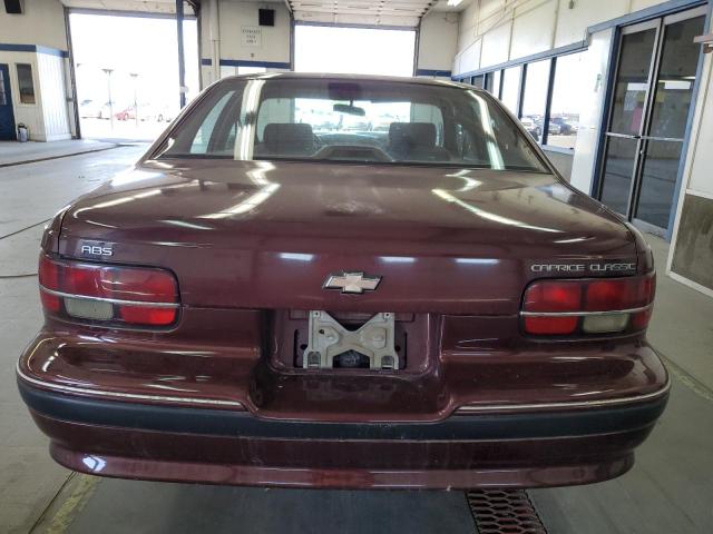 1G1BN53E1MW172970 - 1991 CHEVROLET CAPRICE CLASSIC LTZ BURGUNDY photo 6