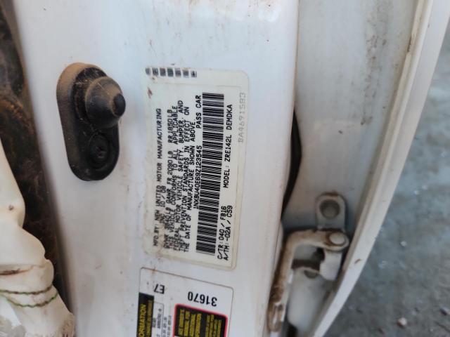 1NXBU40E69Z123545 - 2009 TOYOTA COROLLA BASE أبيض صورة 12