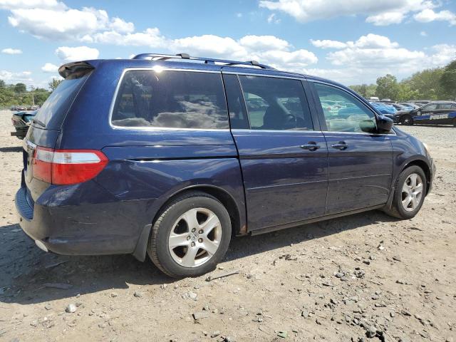 5FNRL38896B097400 - 2006 HONDA ODYSSEY TOURING BLUE photo 3