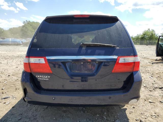 5FNRL38896B097400 - 2006 HONDA ODYSSEY TOURING BLUE photo 6