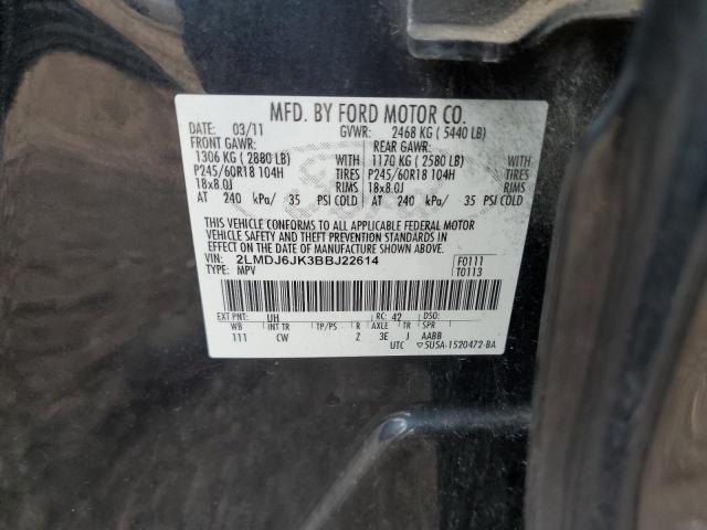 2LMDJ6JK3BBJ22614 - 2011 LINCOLN MKX 黑色 照片 13