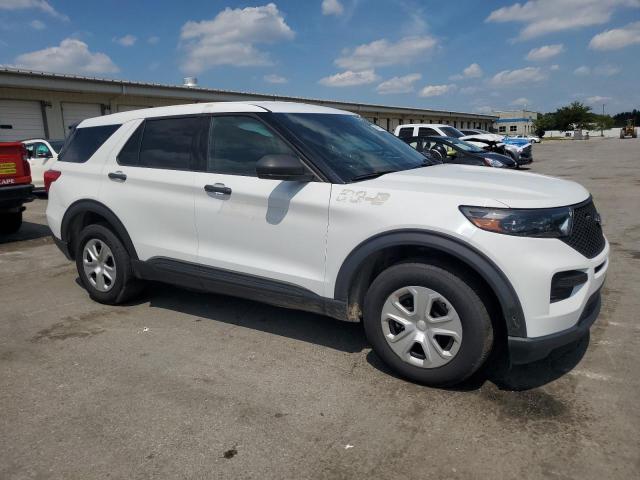 1FM5K8AB2LGA97224 - 2020 FORD EXPLORER POLICE INTERCEPTOR WHITE photo 4