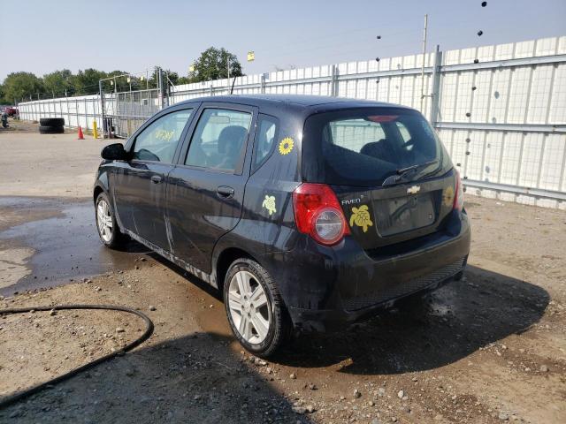 KL1TD6DE4AB110721 - 2010 CHEVROLET AVEO LS 黑色 照片 3