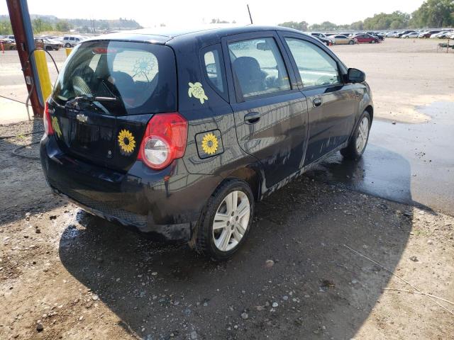 KL1TD6DE4AB110721 - 2010 CHEVROLET AVEO LS 黑色 照片 4