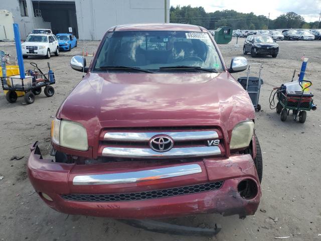 5TBBT44164S453674 - 2004 TOYOTA TUNDRA ACCESS CAB SR5 RED photo 5