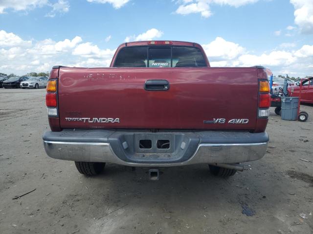 5TBBT44164S453674 - 2004 TOYOTA TUNDRA ACCESS CAB SR5 RED photo 6