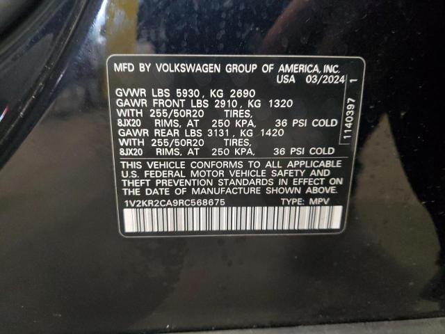 1V2KR2CA9RC568675 - 2024 VOLKSWAGEN ATLAS SE Schwarz Foto 13