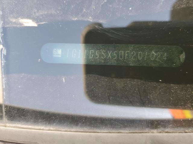 1G11G5SX5DF201024 - 2013 CHEVROLET MALIBU 3LT ვერცხლისფერი ფოტო 12