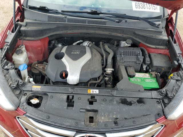 5XYZWDLA6GG305511 - 2016 HYUNDAI SANTA FE S RED photo 12