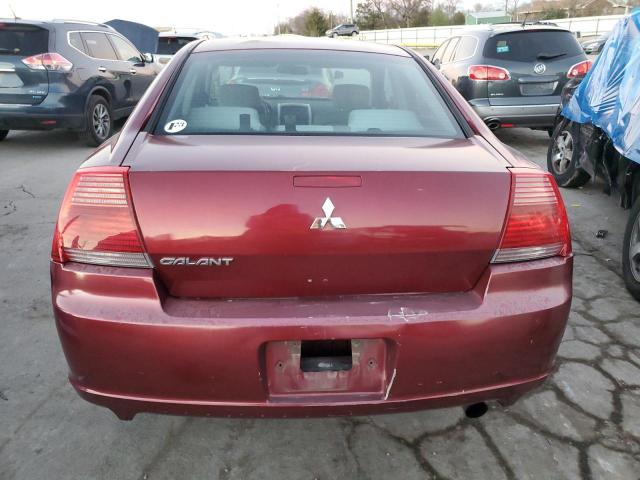 4A3AB36F97E080680 - 2007 MITSUBISHI GALANT ES MAROON photo 6