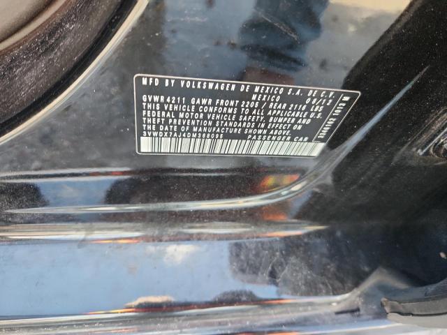 3VWDX7AJ4DM368095 - 2013 VOLKSWAGEN JETTA SE BLACK photo 13