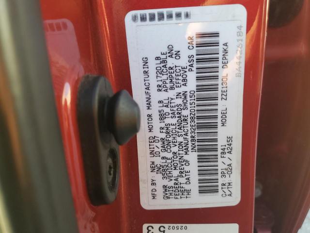 1NXBR32E38Z015150 - 2008 TOYOTA COROLLA CE 红色 照片 12