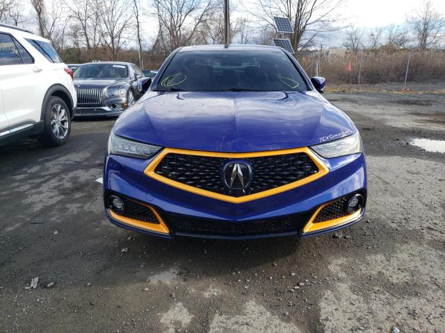 19UUB3F68JA001712 - 2018 ACURA TLX TECH+A BLUE photo 5