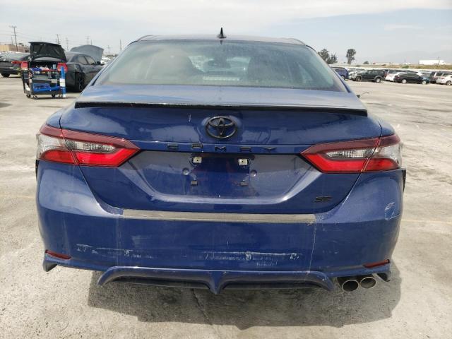 4T1T11AK7PU137452 - 2023 TOYOTA CAMRY SE NIGHT SHADE BLUE photo 6