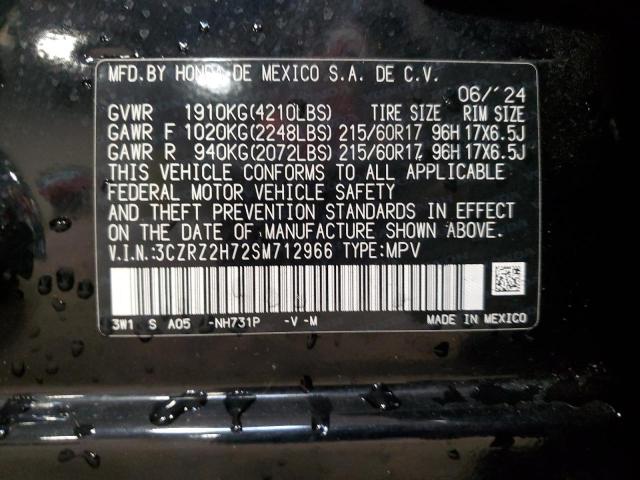 3CZRZ2H72SM712966 - 2025 HONDA HR-V EXL Qara foto 13