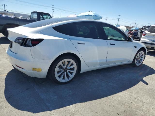 5YJ3E1EA8MF067233 - 2021 TESLA MODEL 3 白色 照片 3
