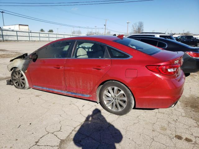 5NPE34AF4HH503911 - 2017 HYUNDAI SONATA SPORT RED photo 2