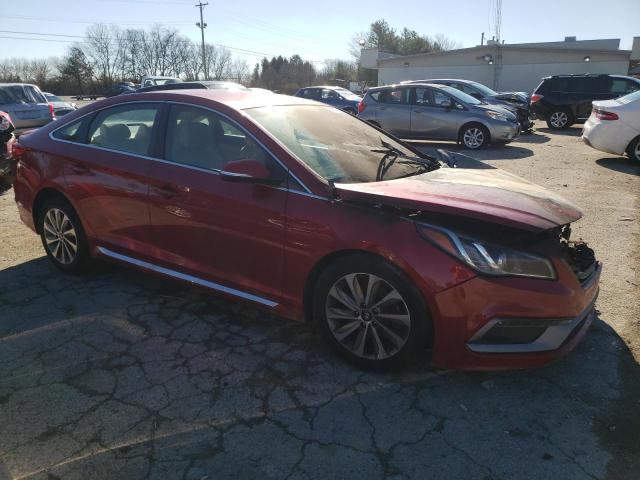 5NPE34AF4HH503911 - 2017 HYUNDAI SONATA SPORT RED photo 4