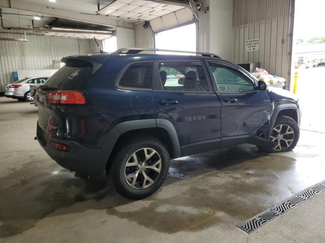 1C4PJMBS1EW172317 - 2014 JEEP CHEROKEE TRAILHAWK BLUE photo 3