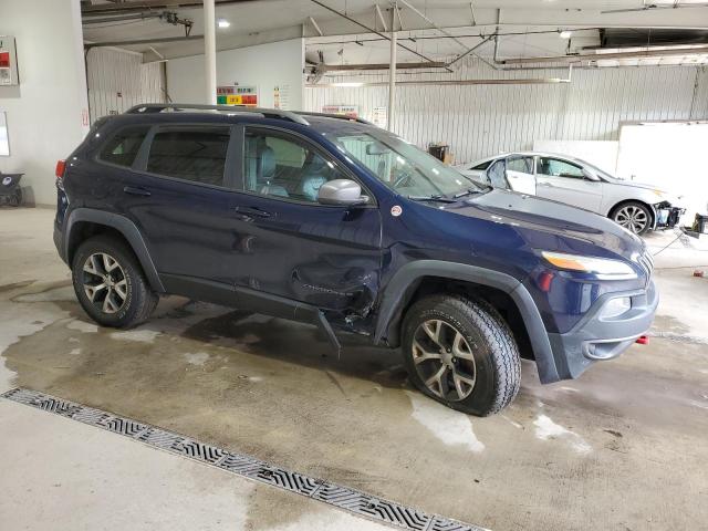 1C4PJMBS1EW172317 - 2014 JEEP CHEROKEE TRAILHAWK BLUE photo 4