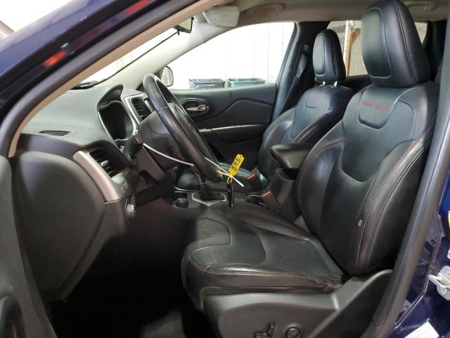 1C4PJMBS1EW172317 - 2014 JEEP CHEROKEE TRAILHAWK BLUE photo 7