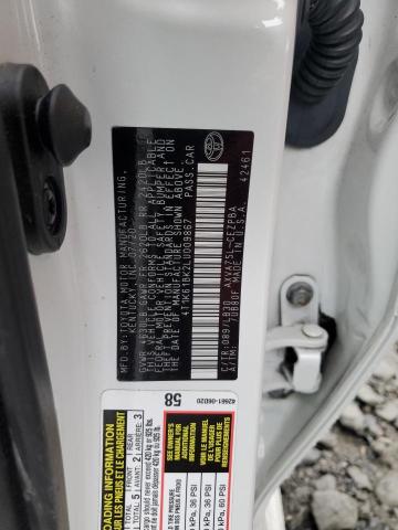 4T1K61BK2LU009867 - 2020 TOYOTA CAMRY XSE WHITE photo 12