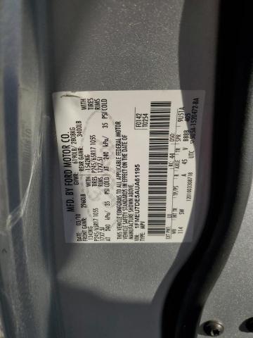 1FMEU7DE5AUA61195 - 2010 FORD EXPLORER XLT SILVER photo 13