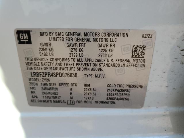 LRBFZPR43PD076036 - 2023 BUICK ENVISION ESSENCE Ağ foto 13