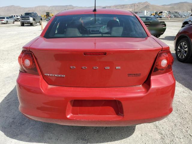 1C3CDZCB5CN146926 - 2012 DODGE AVENGER SXT RED photo 6