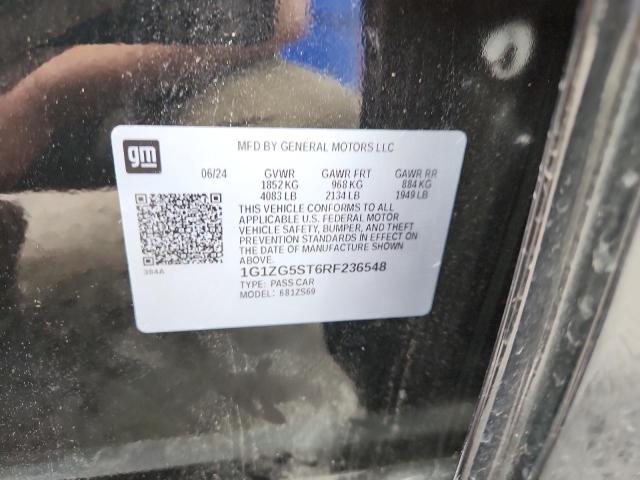 1G1ZG5ST6RF236548 - 2024 CHEVROLET MALIBU RS BLACK photo 12