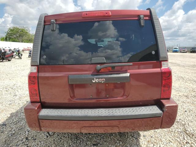 1J8HH48K58C142470 - 2008 JEEP COMMANDER SPORT Կարմիր լուսանկար 6