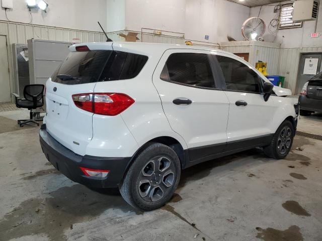 MAJ3S2FE7KC268928 - 2019 FORD ECOSPORT S WHITE photo 3