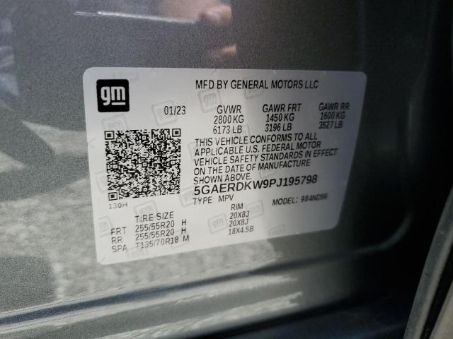 5GAERDKW9PJ195798 - 2023 BUICK ENCLAVE AVENIR GRAY photo 14