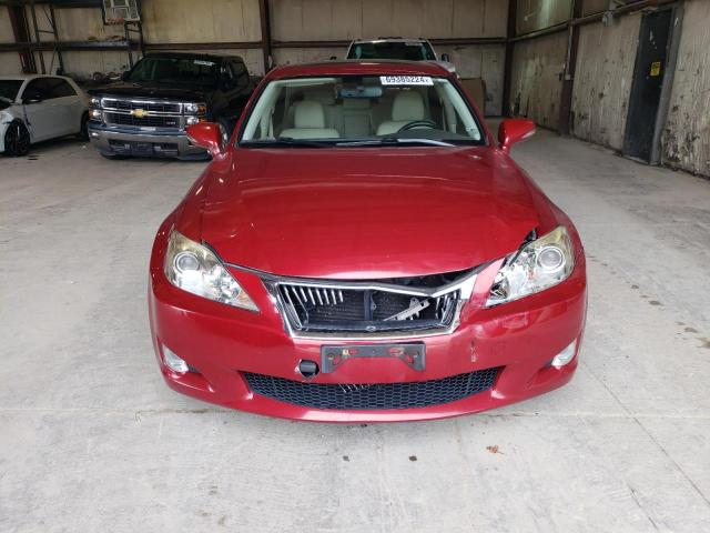 JTHCK262195031915 - 2009 LEXUS IS 250 BURGUNDY photo 5