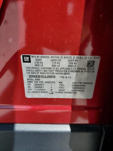 3GNAXSEVXJL285639 - 2018 CHEVROLET EQUINOX LT Qırmızı foto 13