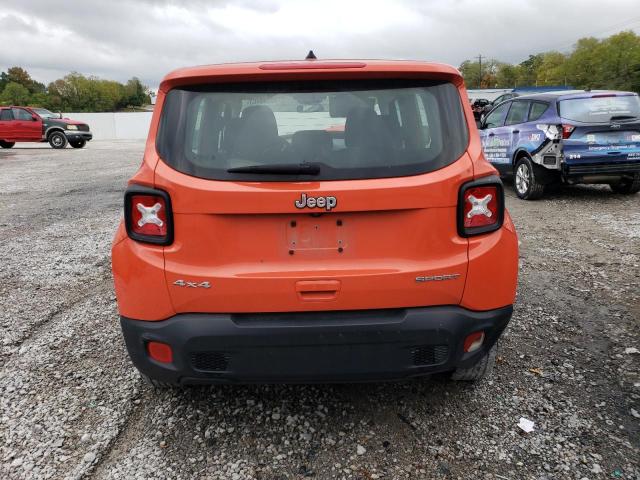 ZACCJBAB9JPJ44824 - 2018 JEEP RENEGADE SPORT ORANGE photo 6