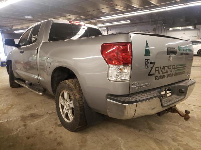 5TFUM5F13AX012509 - 2010 TOYOTA TUNDRA DOUBLE CAB SR5 SILVER photo 2