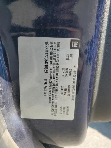 1G2ZM177984215339 - 2008 PONTIAC G6 GXP BLUE photo 12