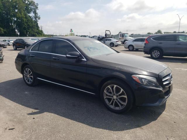 55SWF4KB5FU016363 - 2015 MERCEDES-BENZ C 300 4MATIC BLACK photo 4