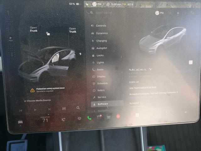 7SAYGDEEXTF347628 - 2026 TESLA MODEL Y GRAY photo 9