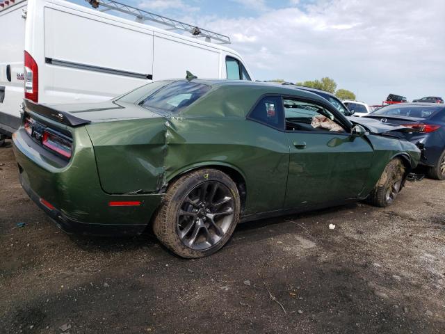 2C3CDZFJ9NH108615 - 2022 DODGE CHALLENGER R/T SCAT PACK GREEN photo 3