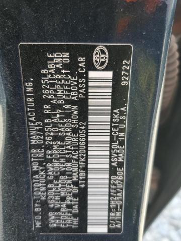 4T1BF1FK2DU660542 - 2013 TOYOTA CAMRY L CHARCOAL photo 13