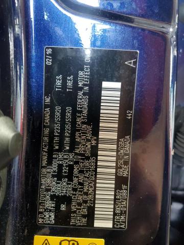 2T2BZMCA7GC016895 - 2016 LEXUS RX 350 BASE 蓝色 照片 13